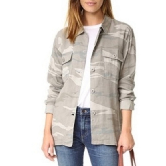 Rails Women Linen Top Everett Button Down Camo Tan Casual Summer - Picture 1 of 8